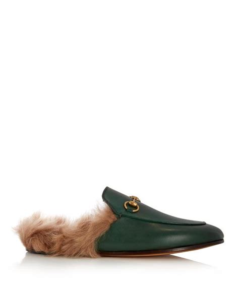 gucci backless fur loafers|where to buy gucci loafers.